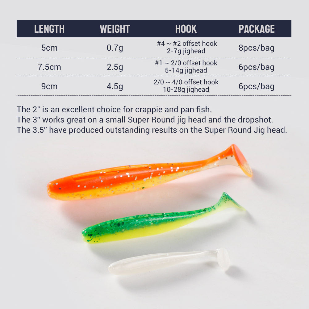 Noeby Easy Shiner Silicone Sha - Fishing Lure Soft Plastic review and price
