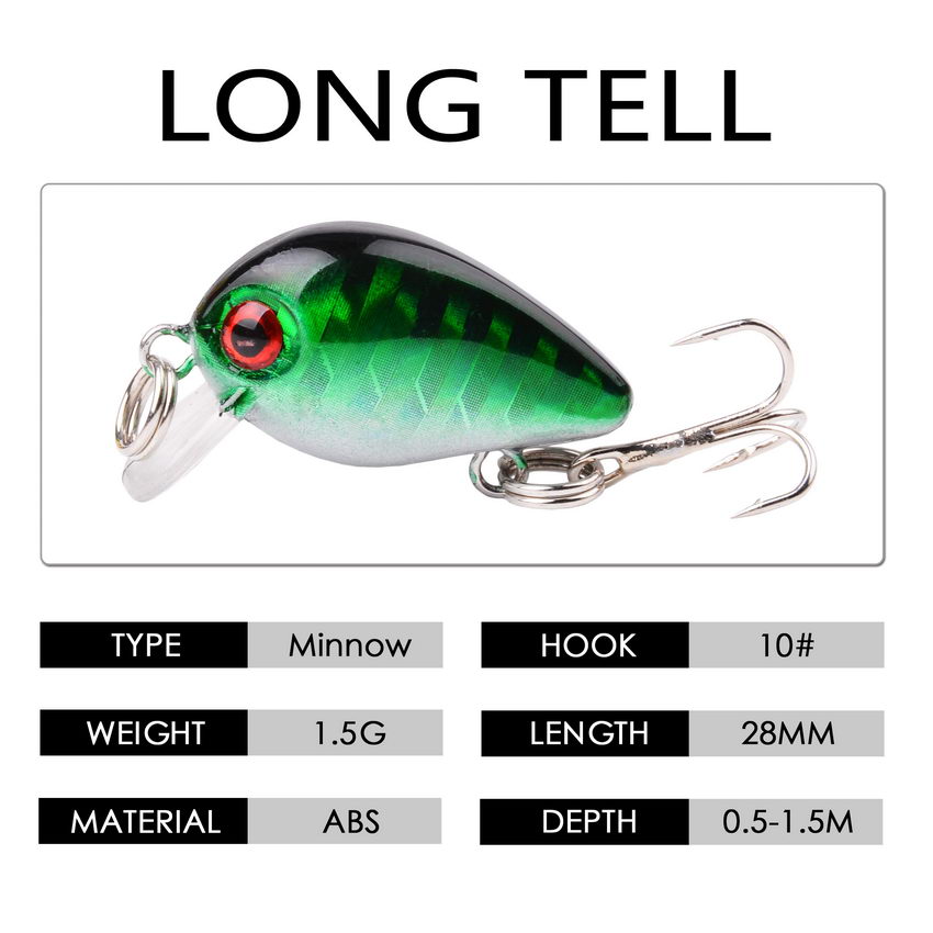 30mm 2g Crazy wobbler Mini Top - Fishing Lure Topwater review and price